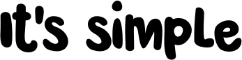 text is simple image